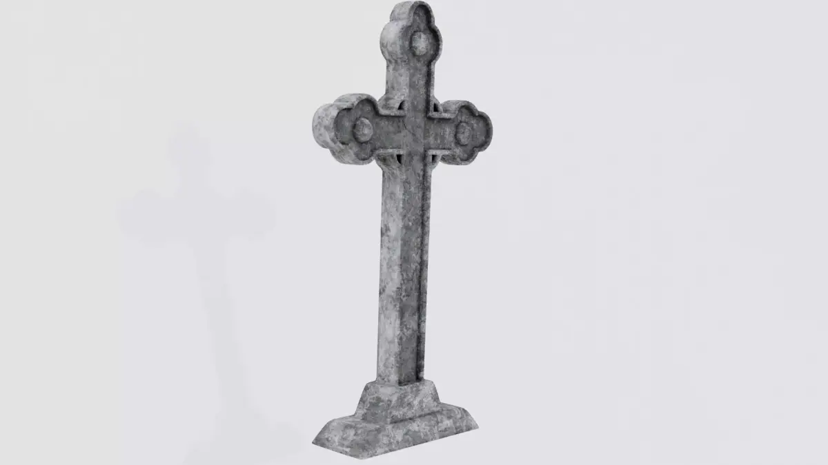 Graveyard Cross 3D model