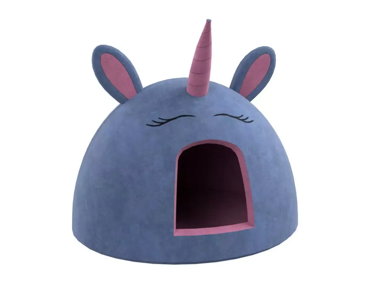 Unicorn Meow Hut Cat Hut Cat Tent Cozy Blue 3D model