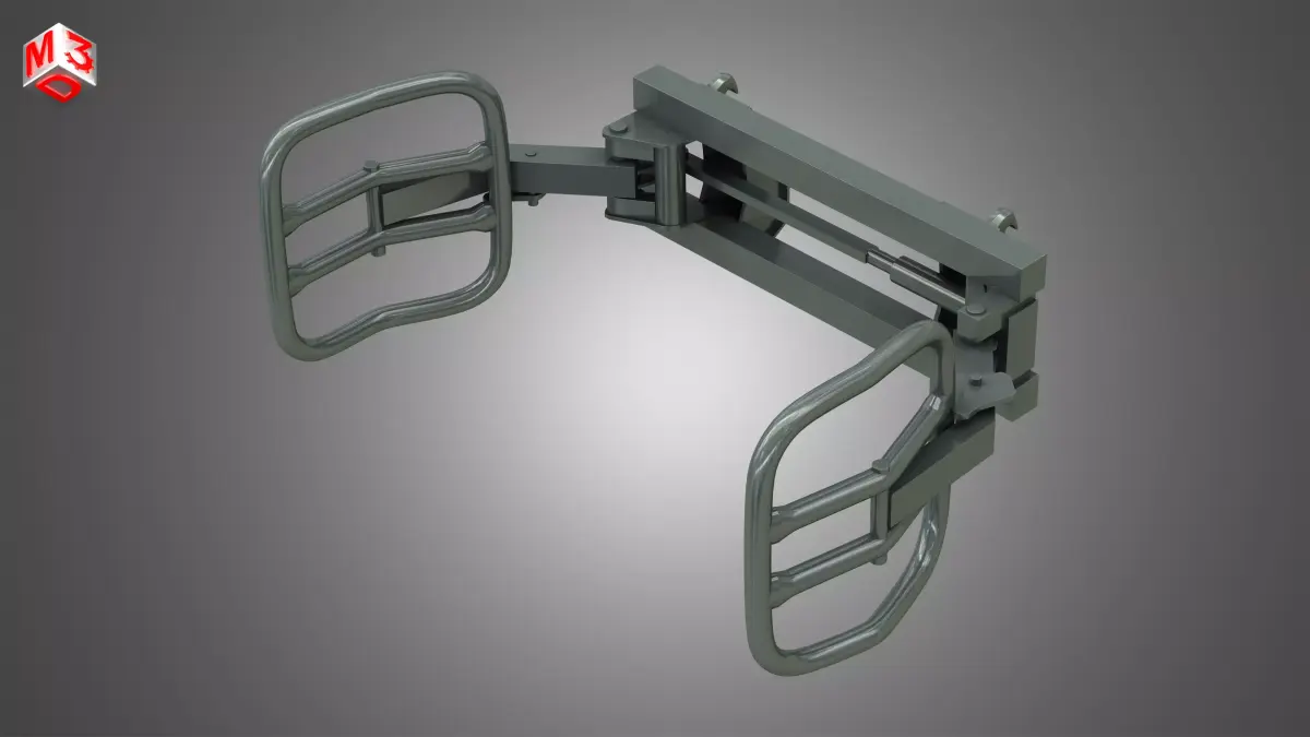 Wrapped Bale Handler - Front Loader  3D model