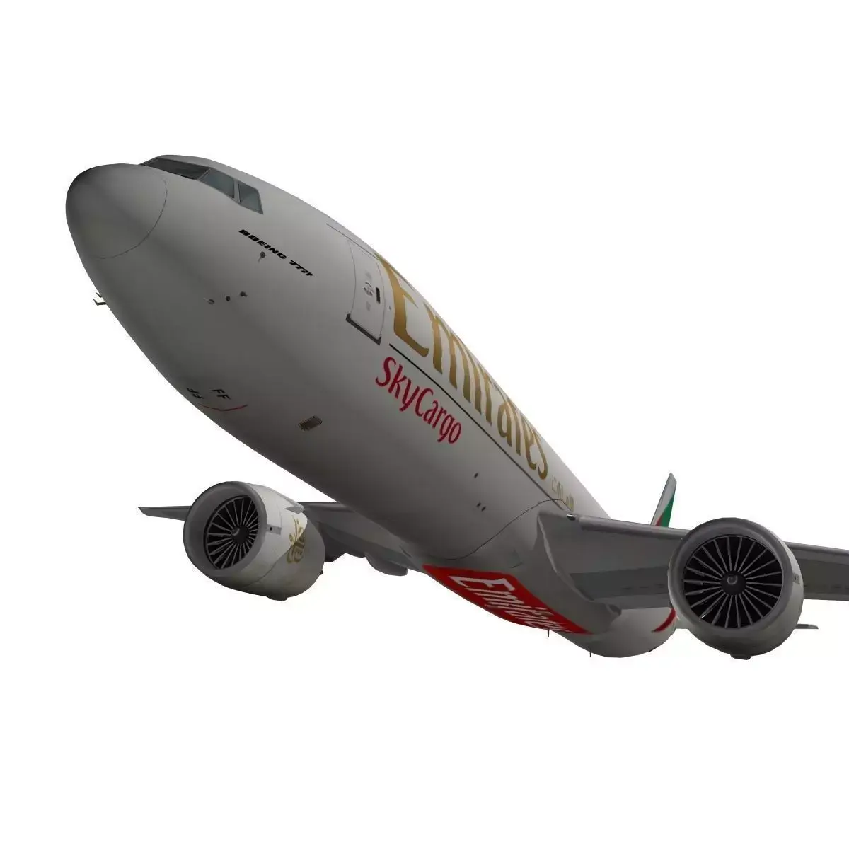 Boeing 777-200F Emirates SkyCargo 3D model