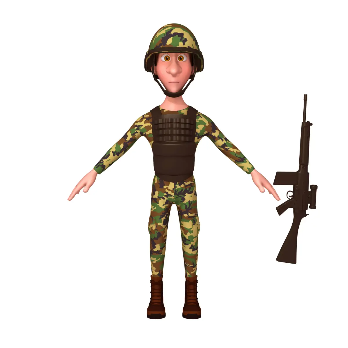 Soldier Cartoon 3D model