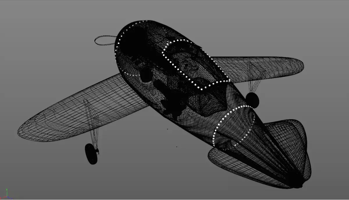 3d FANTASTIC IRON AIRPLANE  3D model