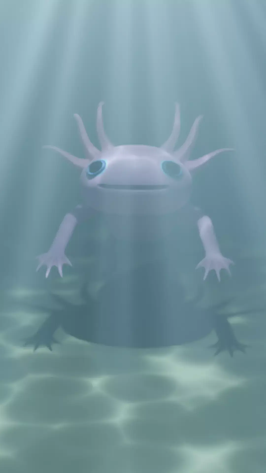 Axolotl  Low-poly 3D model