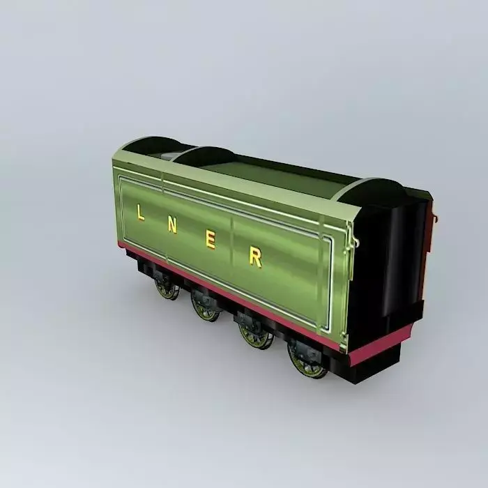 Eco Rail TrackNo. 2004 TenderDummy Old Steam Days Free 3D model