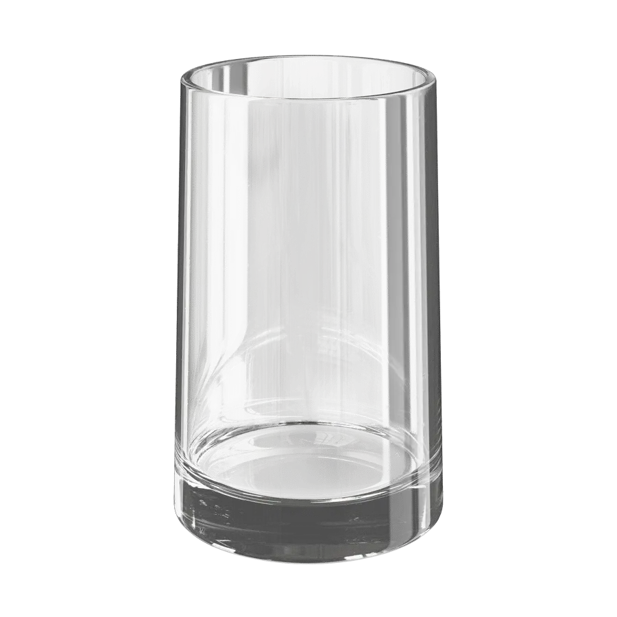  Tall Empty Vintage Drinking Glass Model 