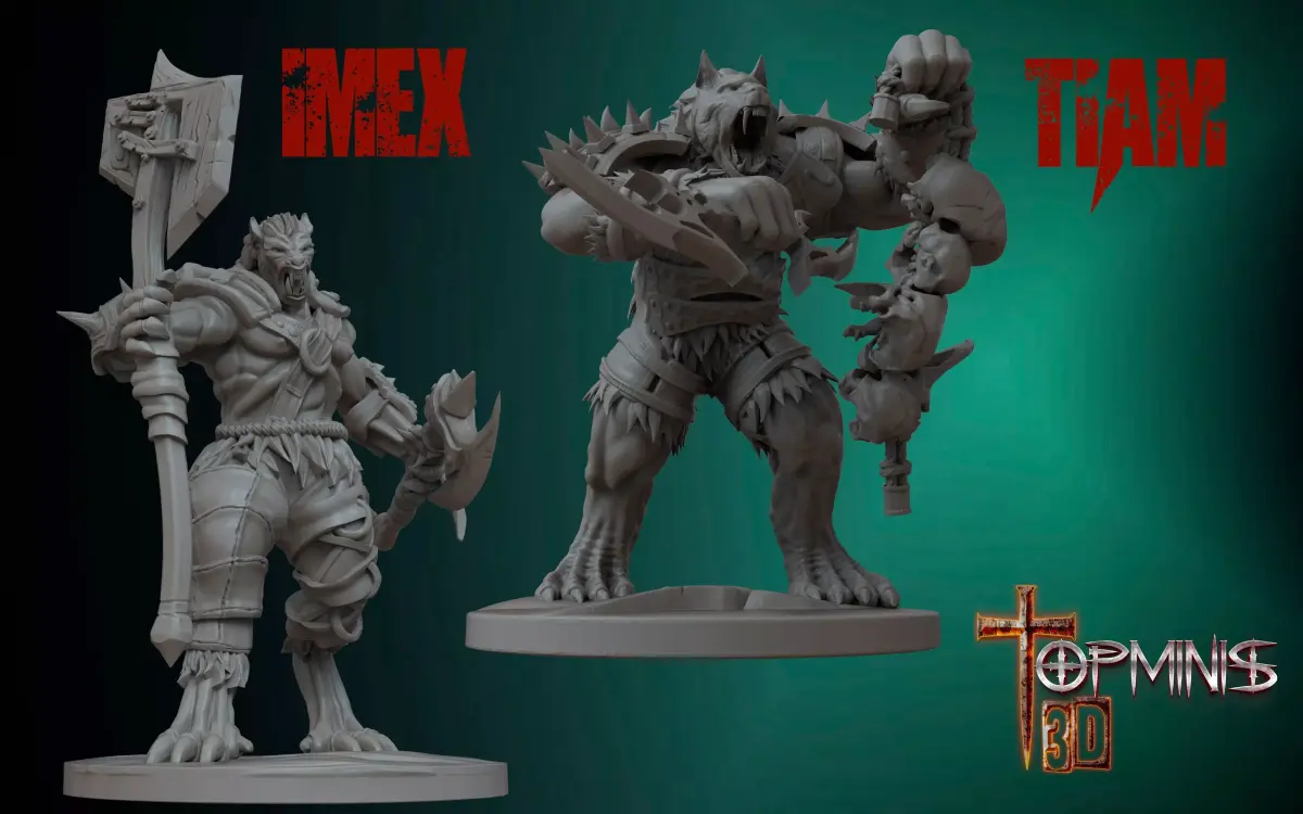 Wolfman 3D print model
