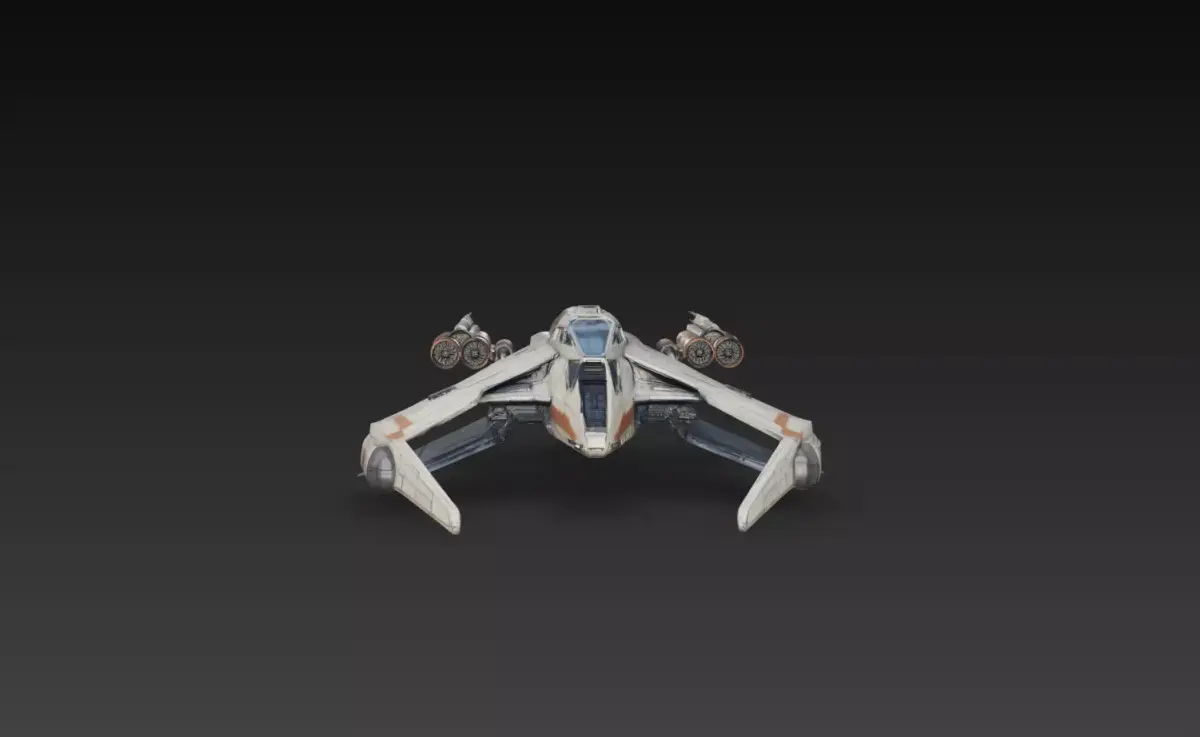 Sci-Fi Multi-Role Assault Fighter Spaceship 3D Print STL 3D print model