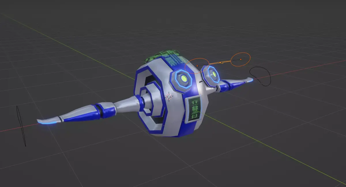 Flying Meca Roue 3D model