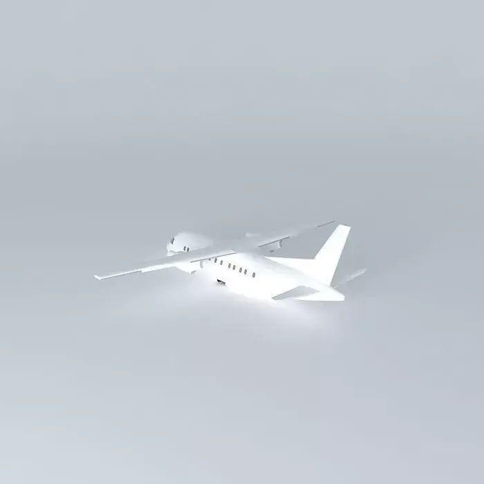 Template Antonov An140 by Sletch2003 Free 3D model