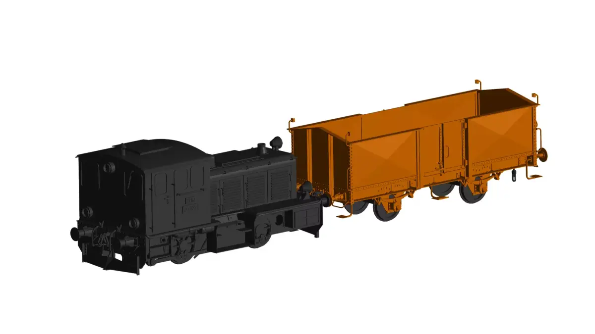 Freight  locomotive 3D model