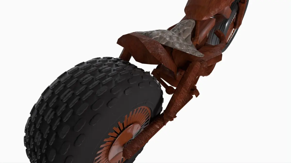 Scrap Motorcycle 3D model