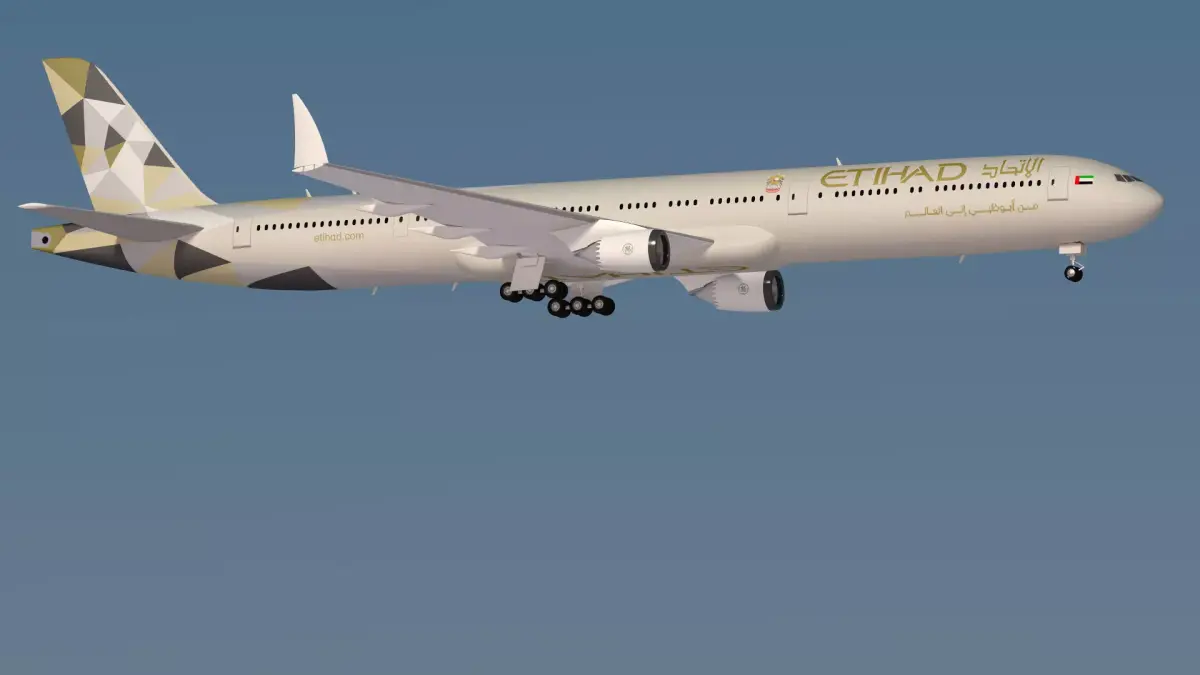 Etihad boeing 777 - 9X New 3D model