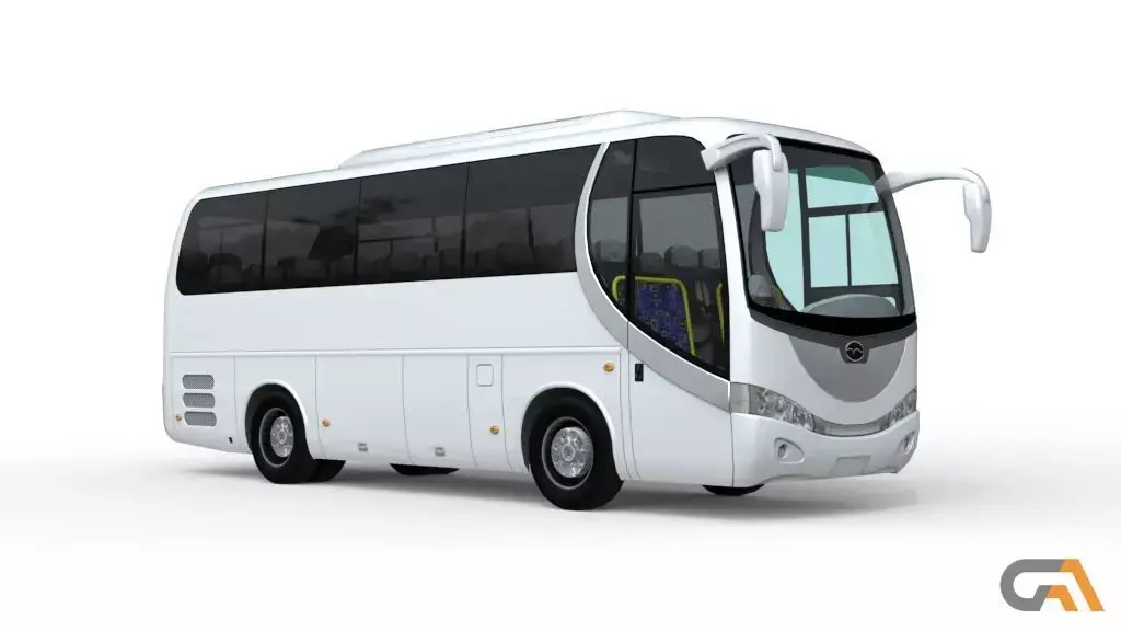 Wuzhoulong FDG 6860 Passenger Bus Low-poly 3D model
