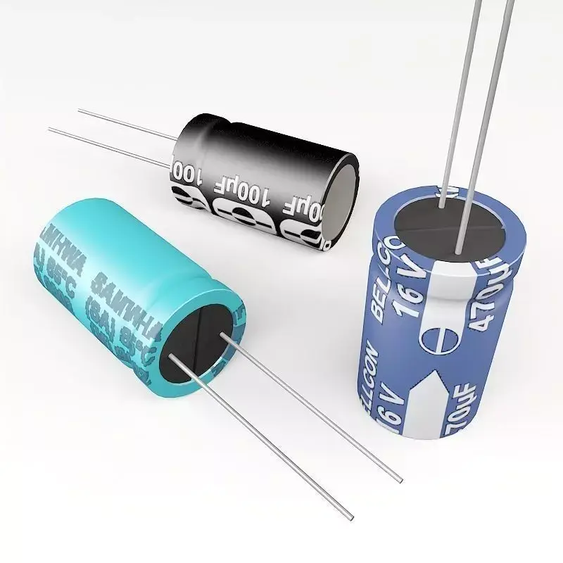 electrolytic capacitor Low-poly 3D model