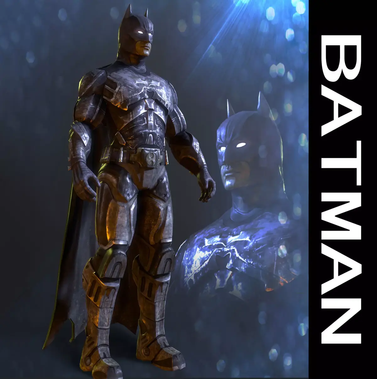 Batman Free low-poly 3D model