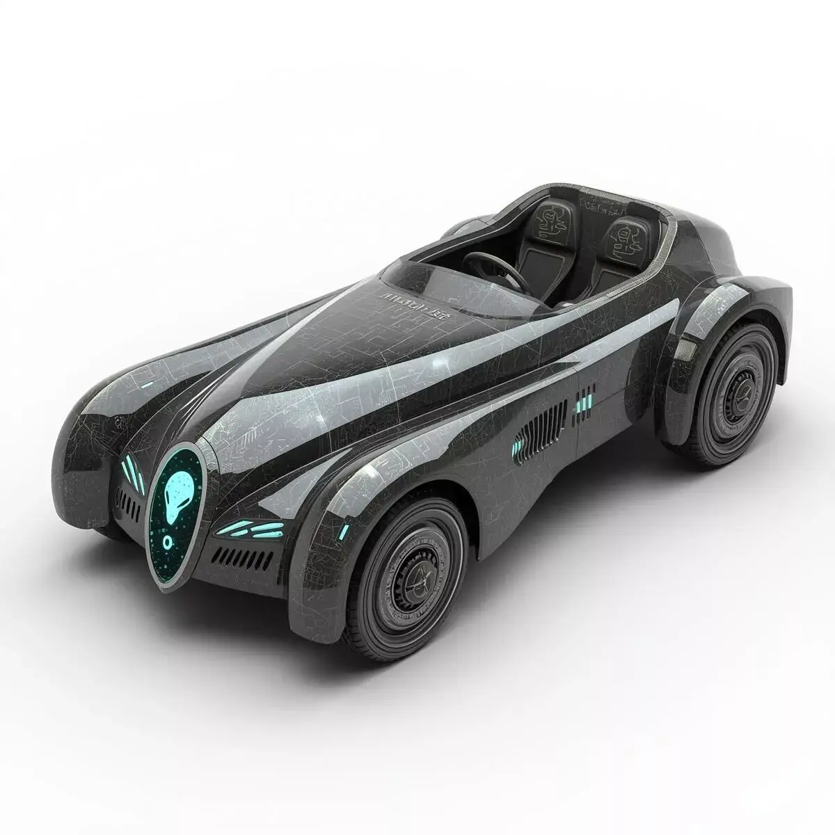 Alien Neo-Vintage Roadster 3D Model Low-poly 3D model