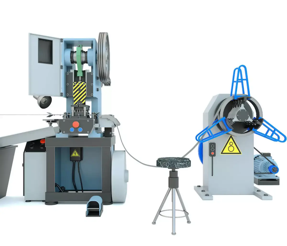 Machine tool mechanical press stamping line K2118B 3D model