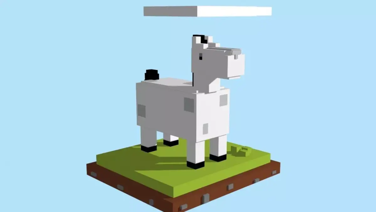 VOXEL HORSE - MODEL 2 Low-poly 3D model
