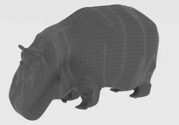 Hippopotamus Free 3D model buy