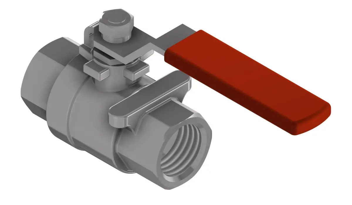 Ball valve 3D model
