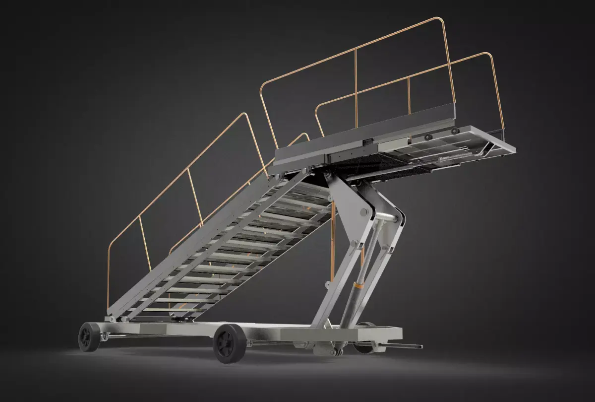 airport stairs - towable ladder  3D model