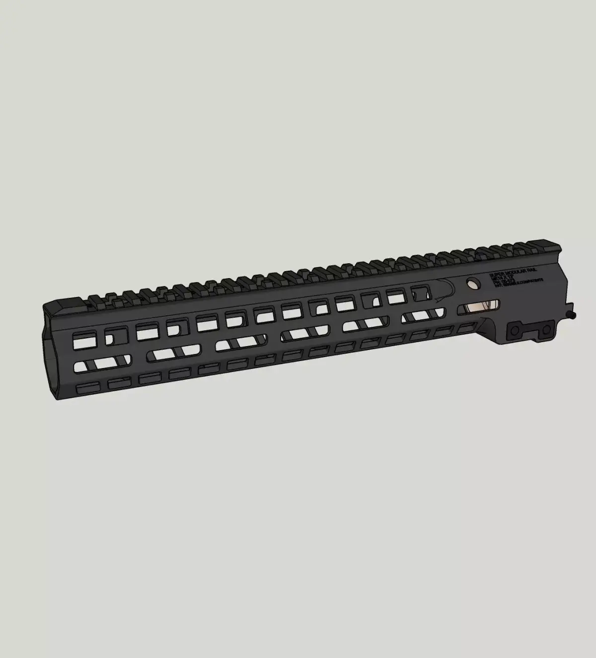 Mk14 M-Lok Rail for AR15 3D model