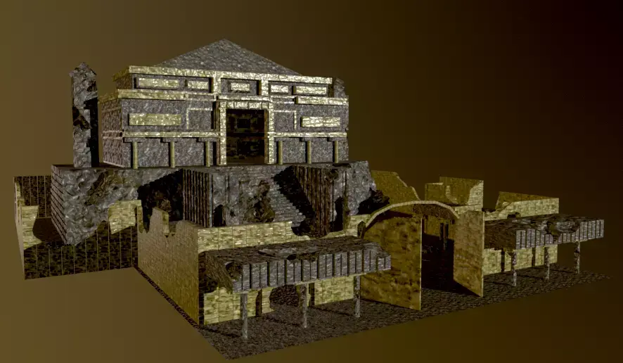 The Fortress Low-poly 3D model