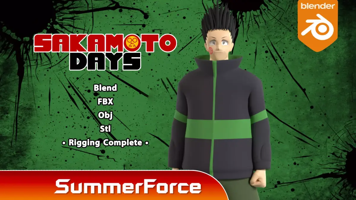 Heisuke Mashimo - Sakamoto Days 3D model
