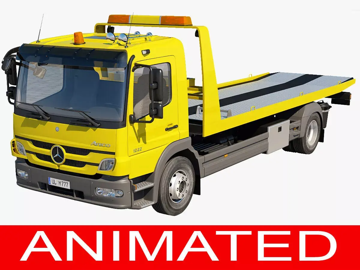 Mercedes Tow Truck 3D model purchase