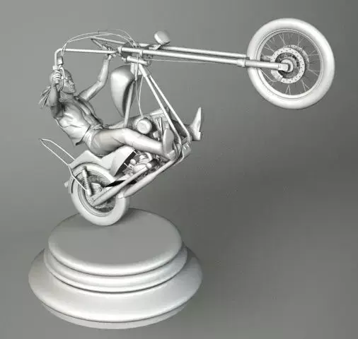 CHOPER BIKE 3D model