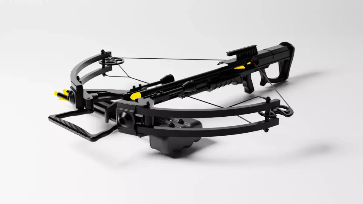 Crossbow toy Low-poly 3D model
