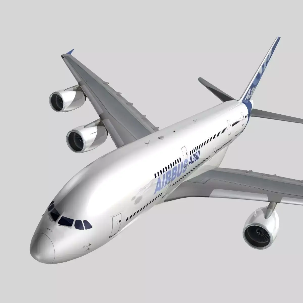 Airbus A-380 Airbus Industries House colors 3D model