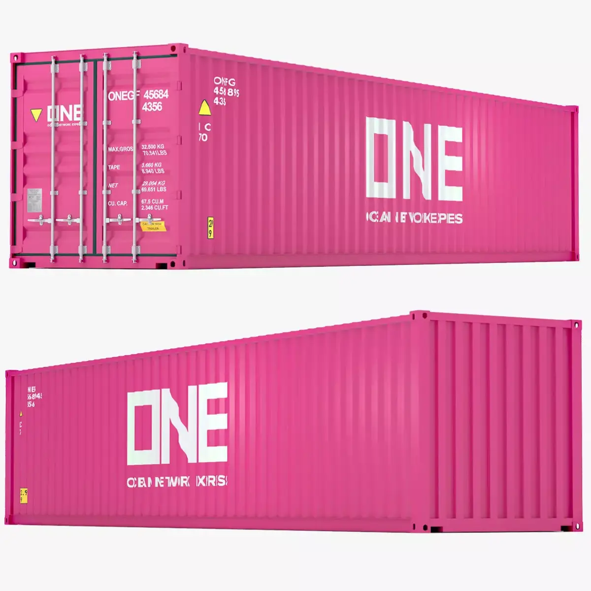 One Shipping Container 3D model