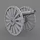 Canon 1 cannon wheel 3D model