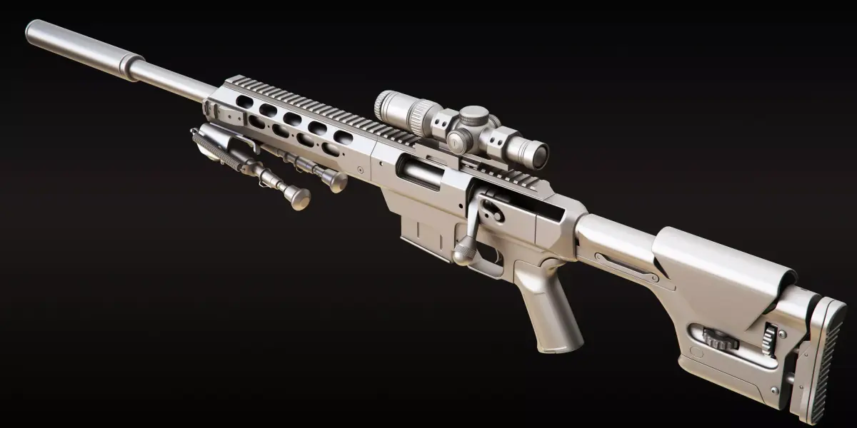 Tac 21 Sniper Rifle 3D model