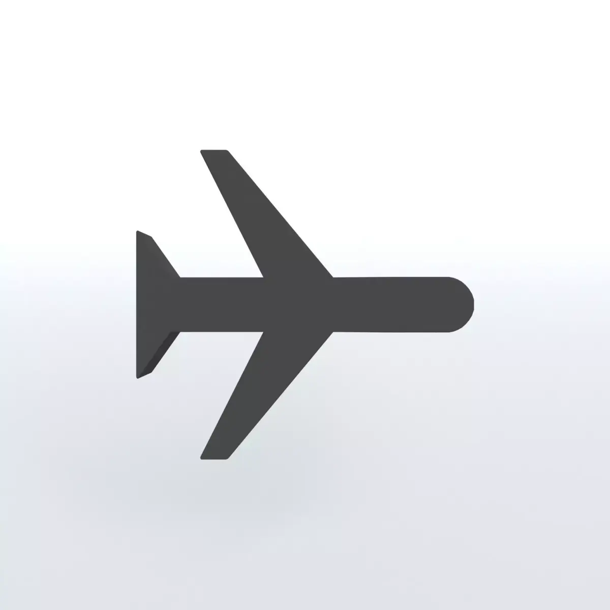 Airplane Mode Symbol v1 001 Low-poly 3D model