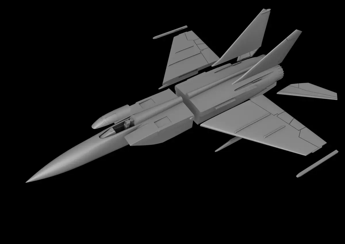 MIG-25 FOXBAT SCALE 1-72 PRINTABLE STL FILES 3D print model