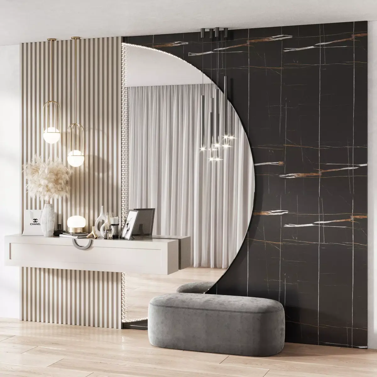Hallway Set   N10  1 3D model