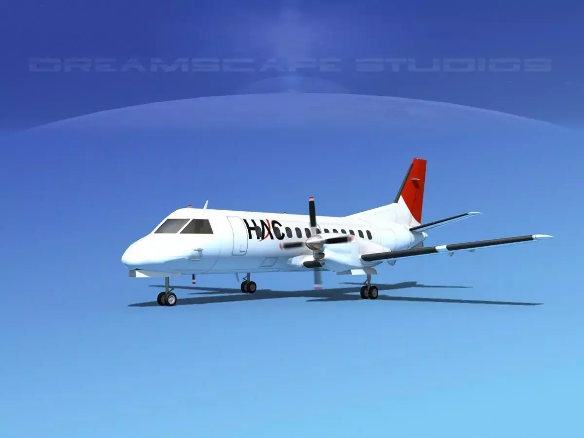 SAAB SF340 HAL 3D model