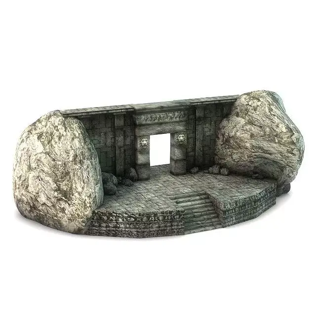 Ancient Entrance Doorway 3D model