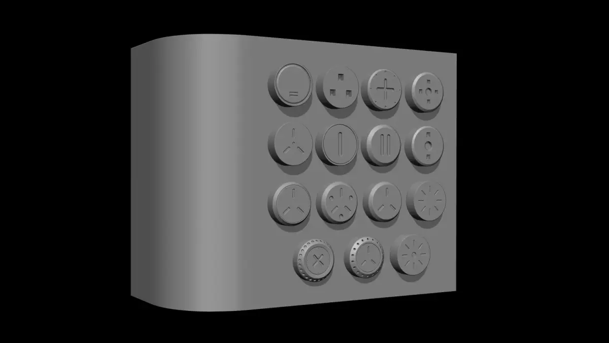 CGA Mechanical Sci-Fi Caps 01 3D model