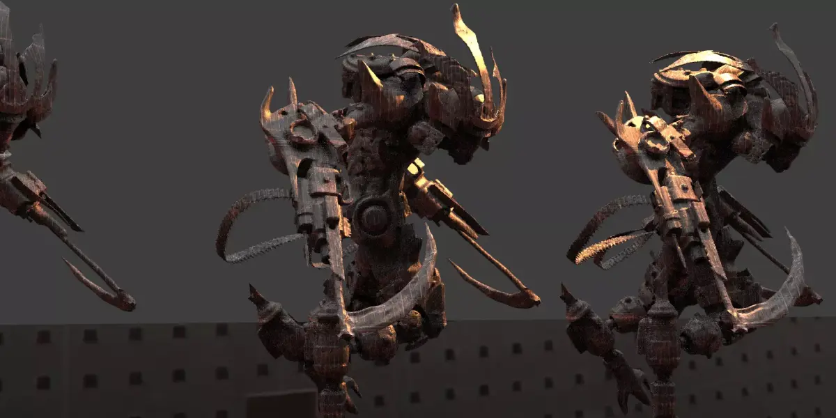 Bionic samurai low res model 3  3D model