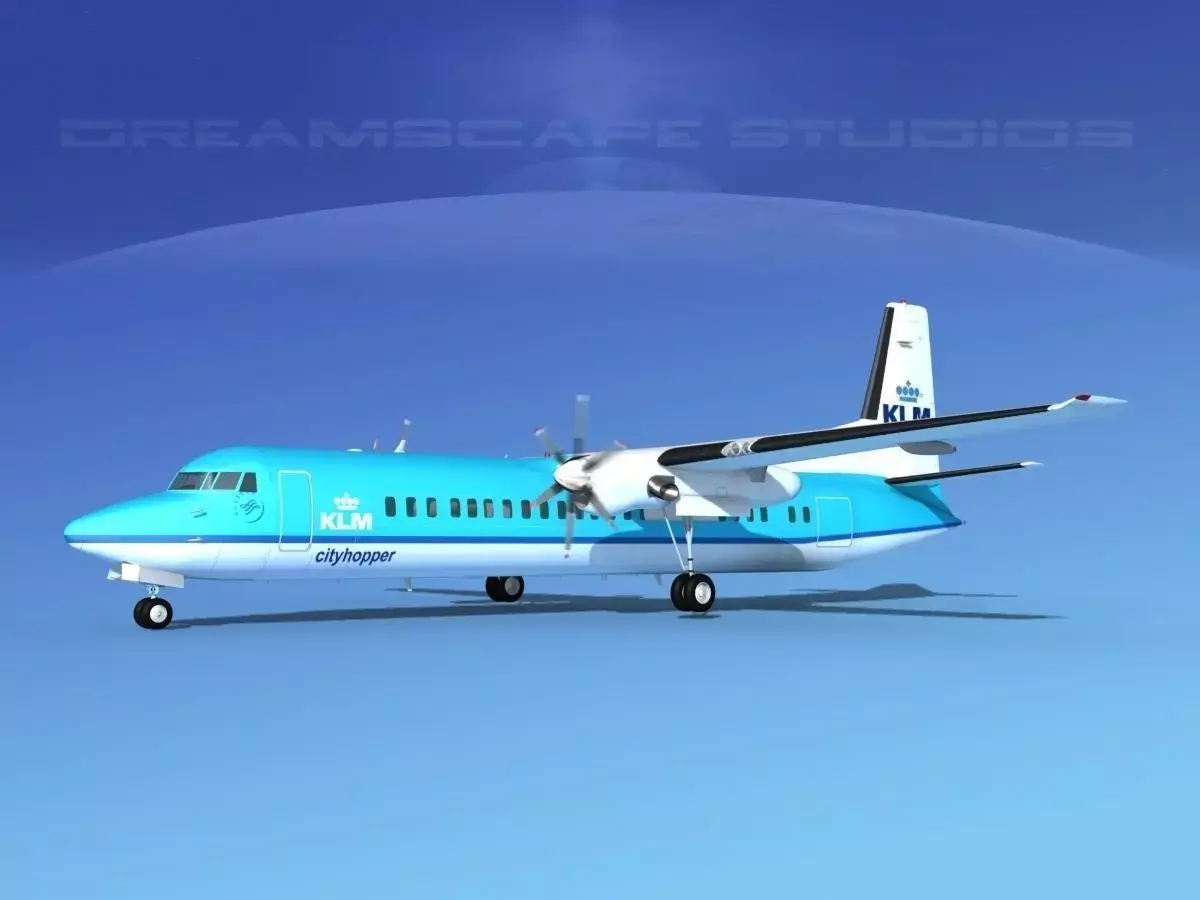 Fokker F-60 KLM Cityhopper 1 3D model