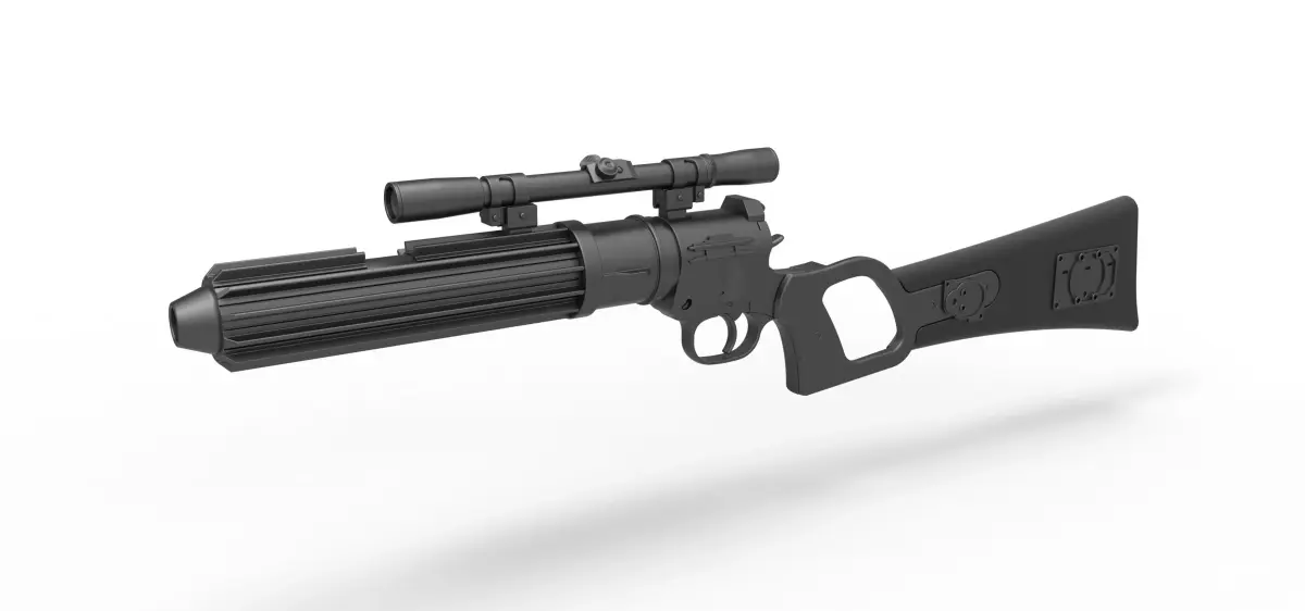 Boba Fett blaster carbine EE-3 from the movie Star Wars ROTJ 3D model