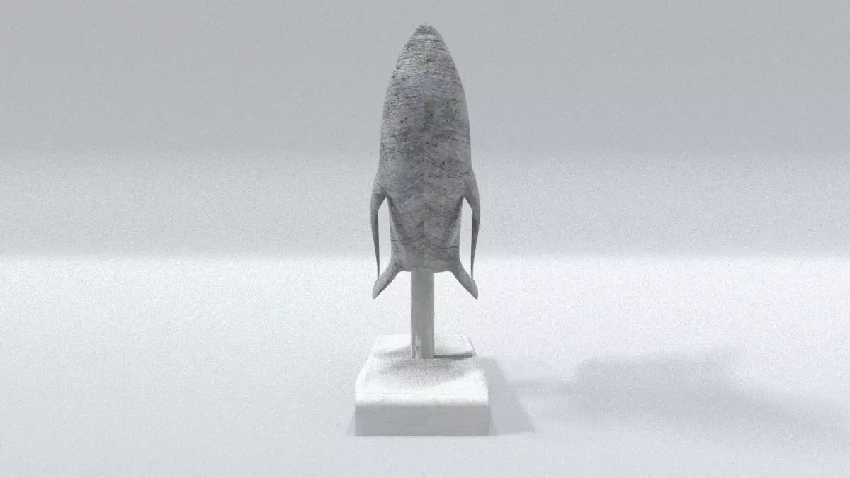 laos Koi Fish Statue Low-poly 3D model