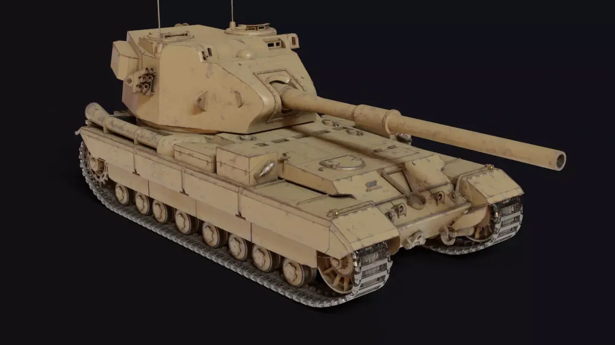 FV215b - 183 Low-poly 3D model