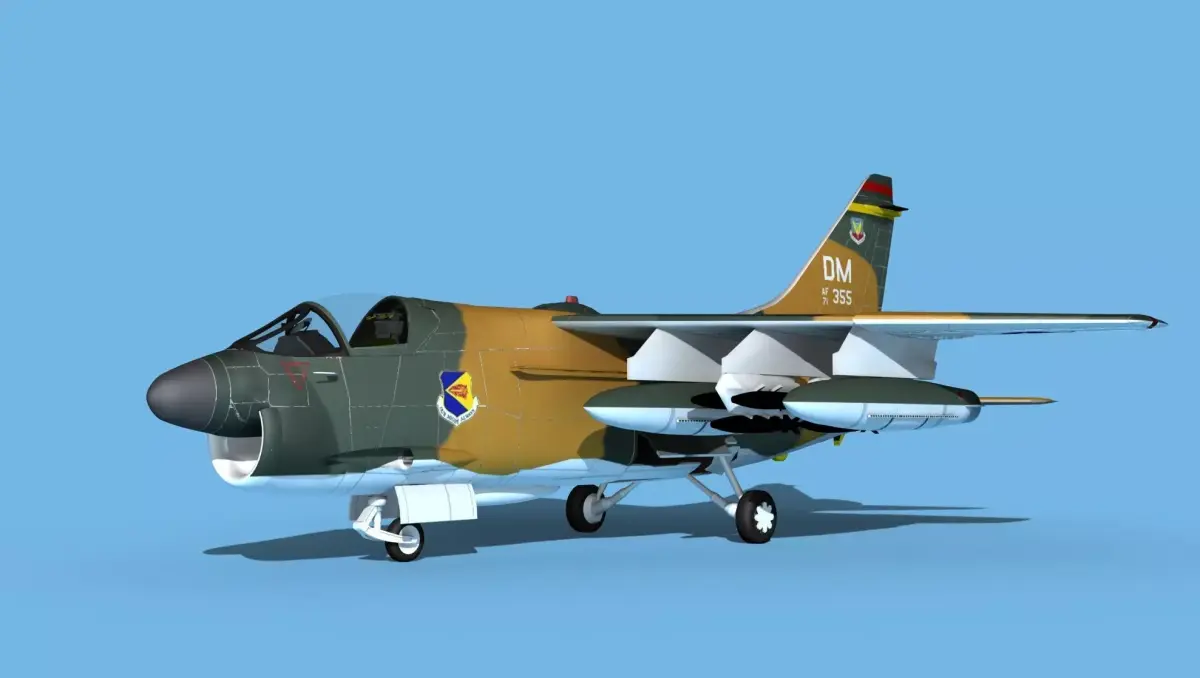 Chance Vought A-7E Corsair II V01 USAF 3D model