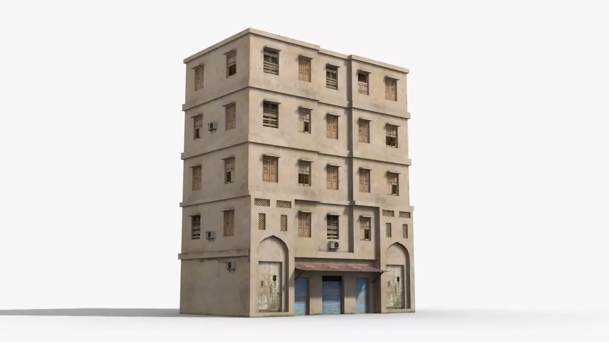 Arab Middle East Building x26 Low-poly 3D model