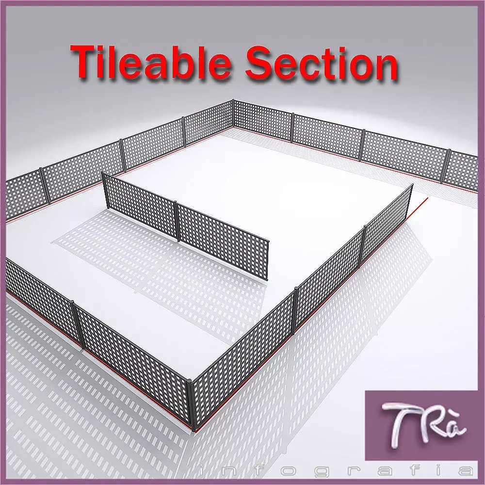 FENCE NOVE TILEABLE 3D model