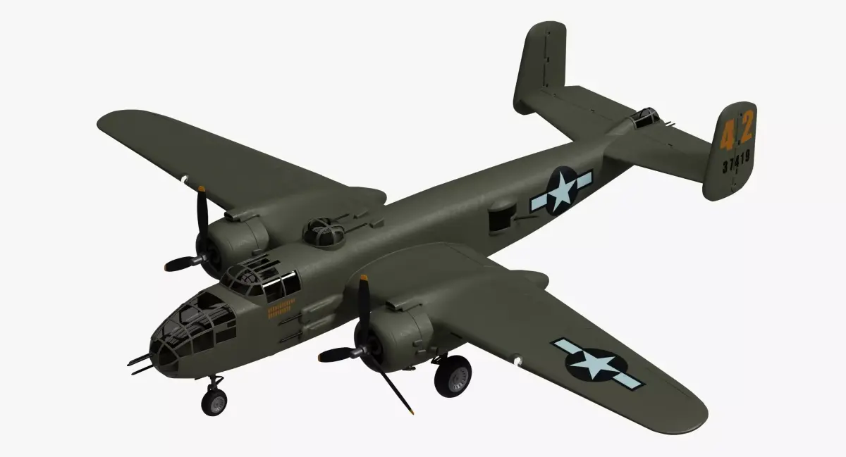 B-25 Mitchell 3D model